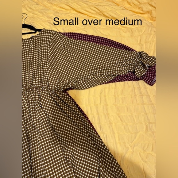 NWT - BUCKETLIST Plaid Mid Dress in Green/Brown - Picture 13 of 15